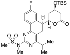 N-[(6S)-8-Fluoro-5,6-dihydro-4-(1-methylethyl)-6-[(2S,4R)-tetrahydro-6-oxo-2H-pyran-2-yl]b