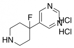 5-(4-Fluoropiperidin-4-yl)pyrimidine dihydrochloride