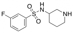 3-Fluoro-N-(piperidin-3-yl)benzene-1-sulfonamide