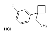 [1-(3-Fluorophenyl)cyclobutyl]methanamine hydrochloride