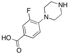 3-Fluoro-4-piperazinobenzoic Acid