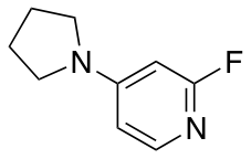 2-Fluoro-4-(pyrrolidin-1-yl)pyridine