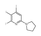 2-Fluoro-3,4-diiodo-6-(pyrrolidin-1-yl)pyridine
