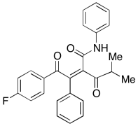 2-[2-(4-Fluorophenyl)-2-oxo-1-phenylethylidene]-4-methyl-3-oxo-N-phenylpentanamide