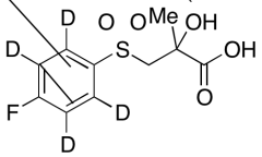 3-[(4-Fluorophenyl)sulfonyl]-2-hydroxy-2-methylpropanoic Acid-d4