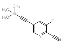 3-Fluoro-5-((trimethylsilyl)ethynyl)-picolinonitrile