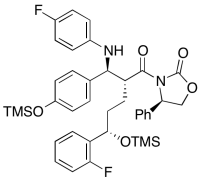 (4R)-3-[(2R,5S)-5-(2-Fluorophenyl)-2-[(S)-[(4-fluorophenyl)amino][4-[(trimethylsilyl)oxy]p