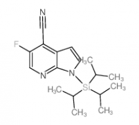 5-Fluoro-1-(triisopropylsilyl)-1h-pyrrolo[2,3-b]-pyridine-4-carbonitrile