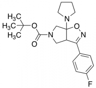 3-(4-Fluoro-phenyl)-6a-pyrrolidin-1-yl-3a,4,6,6a-tetrahydro-pyrrolo[3,4-d]isoxazole-5-carb