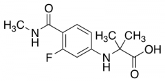2-((3-Fluoro-4-(methylcarbamoyl)phenyl)amino)-2-methylpropanoic acid