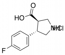 rel-(3R,4S)-4-(4-fluorophenyl)pyrrolidine-3-carboxylic acid hydrochloride