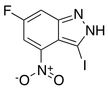 6-Fluoro-3-iodo-4-nitro-(1H)indazole