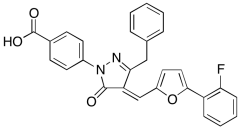 4-[4-[[5-(2-Fluorophenyl)-2-furanyl]methylene]-4,5-dihydro-5-oxo-3-(phenylmethyl)-1H-pyraz