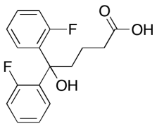 5,5-bis(2-Fluorophenyl)-5-hydroxyvaleric Acid