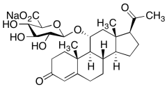 11&alpha;-Hydroxy Progesterone &beta;-D-Glucuronide Sodium Salt