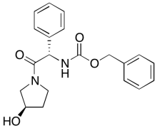 N-[(1S)-2-[(3R)-3-Hydroxy-1-pyrrolidinyl]-2-oxo-1-phenylethyl]-carbamic Acid Phenylmethyl 