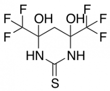 4,6-Bis(hydroxy)-4.6-bis(trifluoromethyl)tetrahydropyrimidine-2-thione