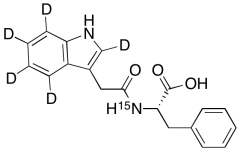 N-[2-(Indol-3-yl-2,4,5,6,7-d5)acetyl]-L-phenylalanine-15N