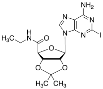 2-Iodo-5&rsquo;-ethylcarboxamido-2&rsquo;,3&rsquo;-O-isopropylidineadenosine