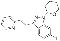 (E)-6-Iodo-3-[2-(pyridin-2-yl)ethenyl]-1-(tetrahydro-2H-pyran-2-yl)-1H-indazole