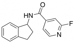 N-(2,3-dihydro-1H-inden-1-yl)-2-fluoropyridine-4-carboxamide