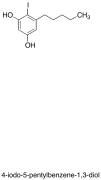 4-Iodo-5-pentylbenzene-1,3-diol