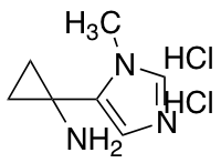 1-(1-methyl-1H-imidazol-5-yl)cyclopropan-1-amine dihydrochloride