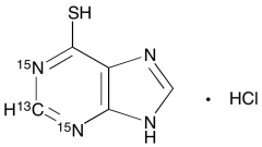 6-Mercaptopurine Hydrochloride-13C,15N2