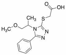2-{[4-(1-Methoxypropan-2-yl)-5-phenyl-4H-1,2,4-triazol-3-yl]sulfanyl}acetic Acid