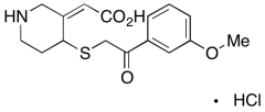 (Z)-2-(4-((2-(3-Methoxyphenyl)-2-oxoethyl)thio)piperidin-3-ylidene)acetic Acid Hydrochlori
