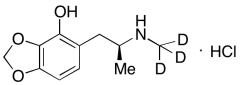(S)-5-[2-(Methylamino)propyl]-1,3-benzodioxol-4-ol-d3 Hydrochloride