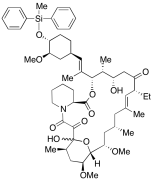 Methyl(diphenyl)silyl 19-Epi Ascomycin(&alpha;/&beta; Mixture)