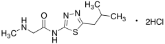 2-(Methylamino)-N-[5-(2-methylpropyl)-1,3,4-thiadiazol-2-yl]acetamide Dihydrochloride