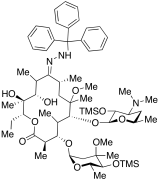 6-O-Methyl-2',4''-bis-O-(trimethylsilyl)-erythromycin 9-[2-(Triphenylmethyl)hydrazone]