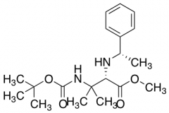 (S)-Methyl 3-(tert-Butoxycarbonylamino)-3-methyl-2-((S)-1-phenylethylamino)butanoate