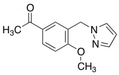 1-[4-Methoxy-3-(1H-pyrazol-1-ylmethyl)phenyl]ethan-1-one