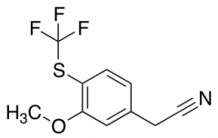 2-{3-methoxy-4-[(trifluoromethyl)sulfanyl]phenyl}acetonitrile