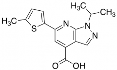 6-(5-Methylthiophen-2-yl)-1-(propan-2-yl)-1H-pyrazolo[3,4-b]pyridine-4-carboxylic Acid