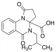 4-(2-Methylpropyl)-1,5-dioxo-1H,2H,3H,3aH,4H,5H-pyrrolo[1,2-a]quinazoline-3a-carboxylic Ac