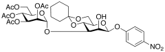 p-Nitrophenyl 3-O-(2,3,4,6-Tetra-O-acetyl-&alpha;-D-mannopyranosyl)-4,6-O-cyclohexylid
