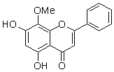 汉黄芩素（5,7-二羟基-8-甲氧基-2-苯基-4H-1-苯并呋喃-4-酮）对照品